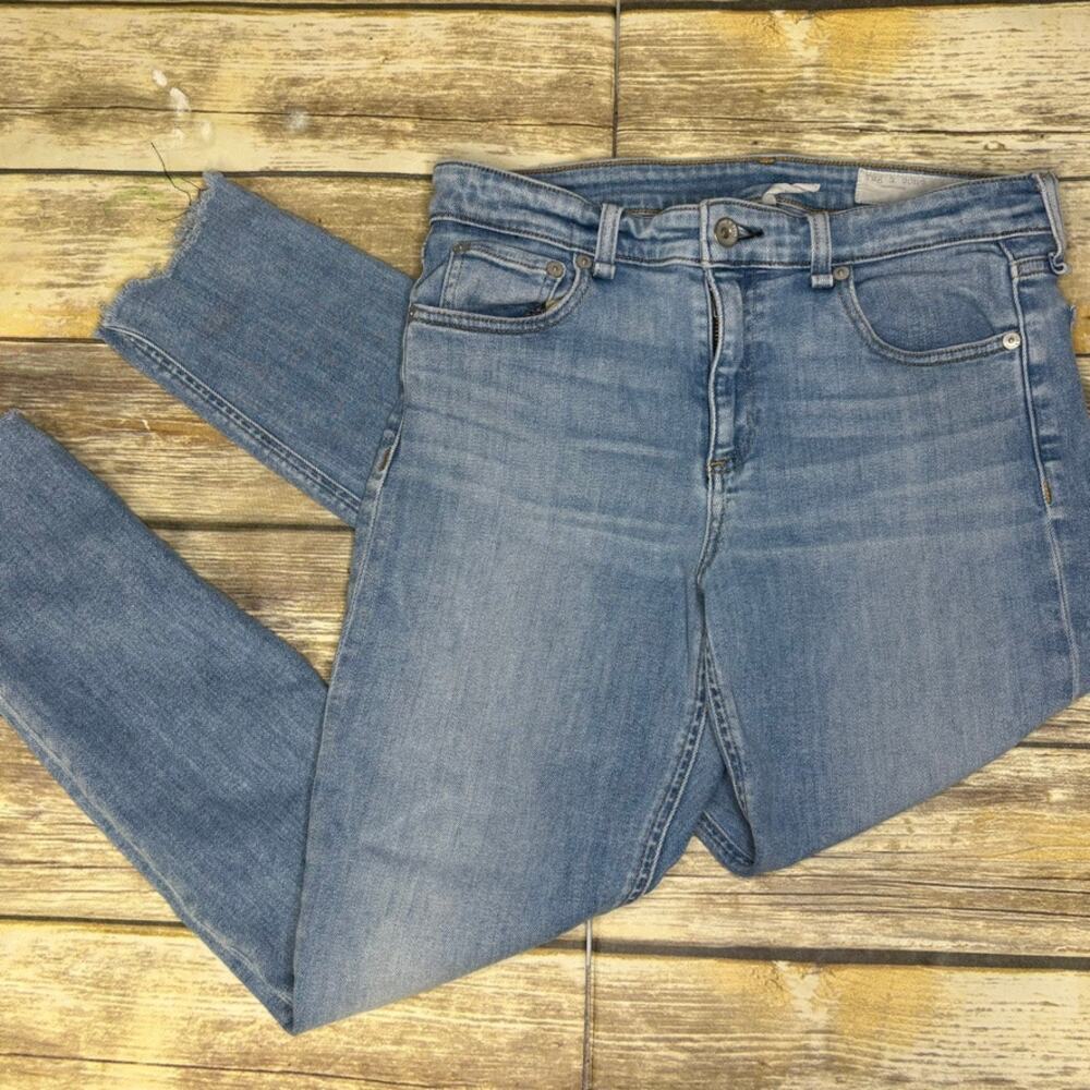 Rag & Bone Cate Midrise Skinny Harper Raw Hem Stretch Denim Womens Sz‎ 29